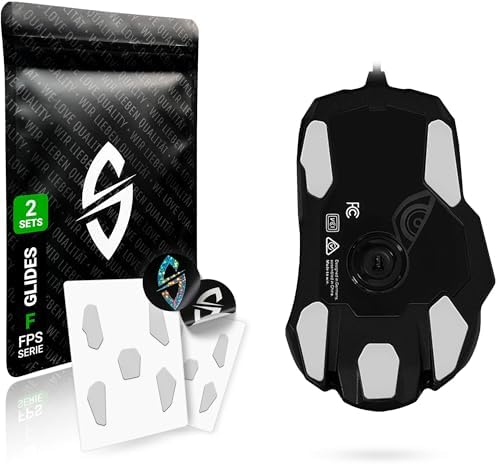 SensoryBoost FPS Glides (lot De 2) Compatibles Avec Razer Viper Ultimate - Ultra Précis, Plus De Contrôle, Auto-polissage - PTFE - Pieds De Souris De Rechange, Patins - Accessoires De Mise à