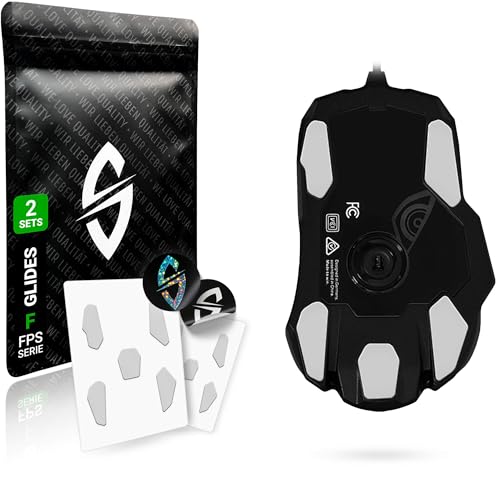 SensoryBoost Grip Tape Set Per Mouse Roccat Kone AIMO: Antiscivolo, Assorbente, Ultrasottile (0,5 Mm) - Made In Germany