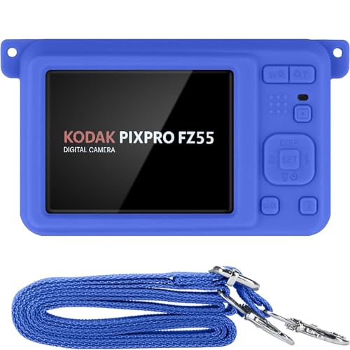 Funda de silicona para cámara Kodak PIXPRO FZ55 azul miniatura 1