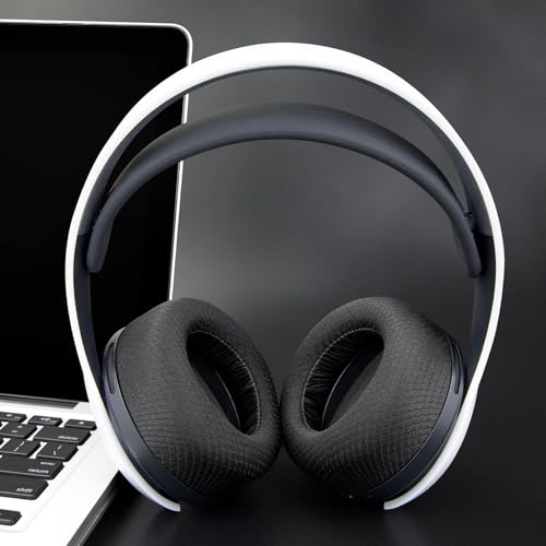 Image of SOULWIT Mesh Fabric Earpads Cushions Replacement for Sony PlayStation 5 Pulse PS5 3D Wireless Headset, Ear Pads Cushions with Noise Isolation Foam - MF Black