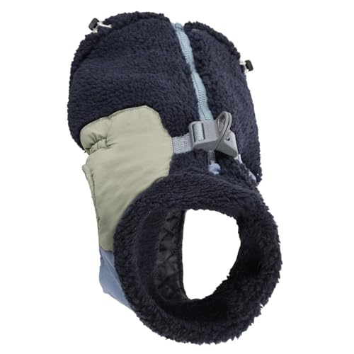 Gilet en fourrure uni pour chiens de petite et grande taille en polyester doux