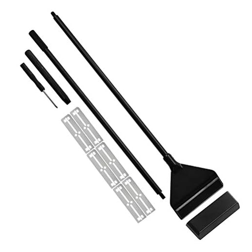 ATPWONZ Aquarium Algae Acraper, Aluminum Magnesium Alloy Aquarium Glass Scraper Cleaner Tool with Stainless Steel Blade for Aquarium Fish Reef Plant Glass Tank