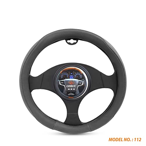 Image of CARMATE Car Steering Cover Super Grip 112 Compatible with Toyota Urban Cruiser - Medium Grey
