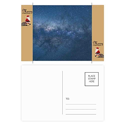 Cartes postales remerciement bleu foncé lot de 20 avec motif étoiles pour correspondance mariage