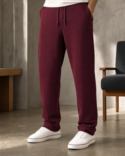 Image of Nobero Joggers for Men | Solid Trackpants for Men | Regular Fit | Elasticated Waist with Drawcord | Soft & Breathable Fabric | Casual Everyday Wear