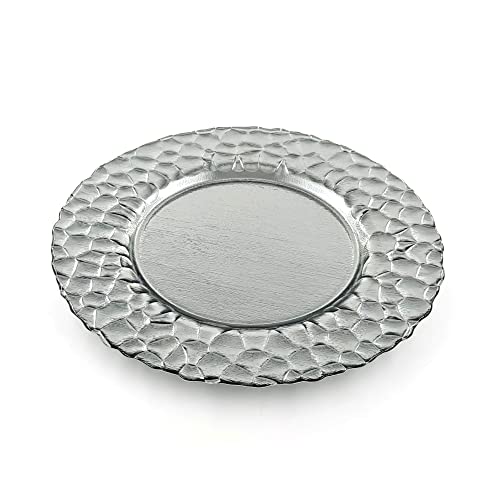 Set de 8 platos charger ROCHER 13 pulgadas plateados miniatura 4