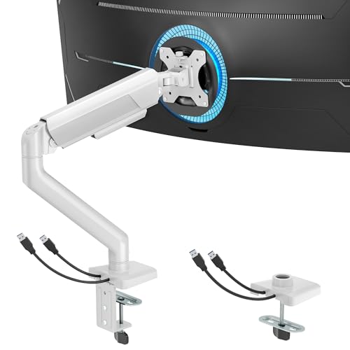 ARES WING Monitor Halterung mit USB A/C für 17'-40' Flach Curved...