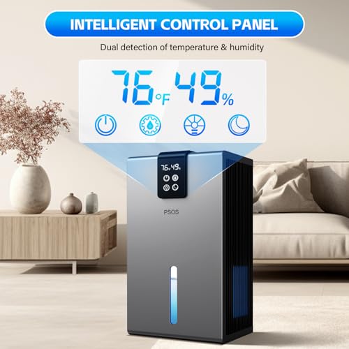 image for PSOS Dehumidifier, Dehumidifiers for Home, 98 OZ Water Tank, (1000 sq.