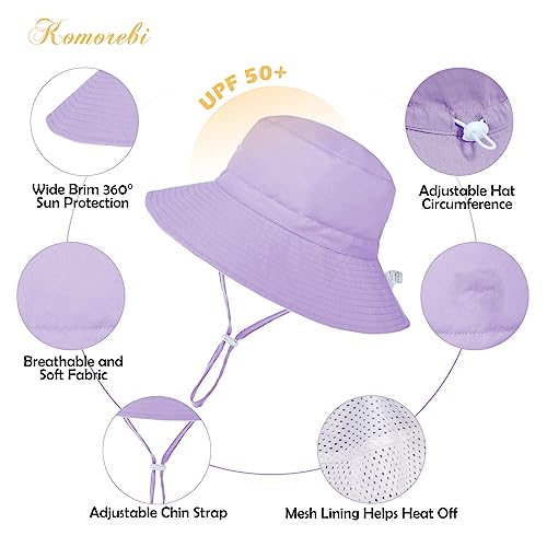 image for Komorebi Smile Face Hat Baby Sun Hat for Boys Girls UPF 50+ Summer Inf