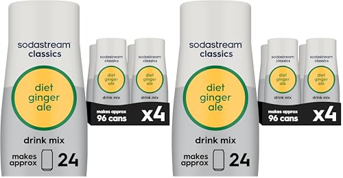 SodaStream Diet Ginger Ale,440ml,(Pack of 8)