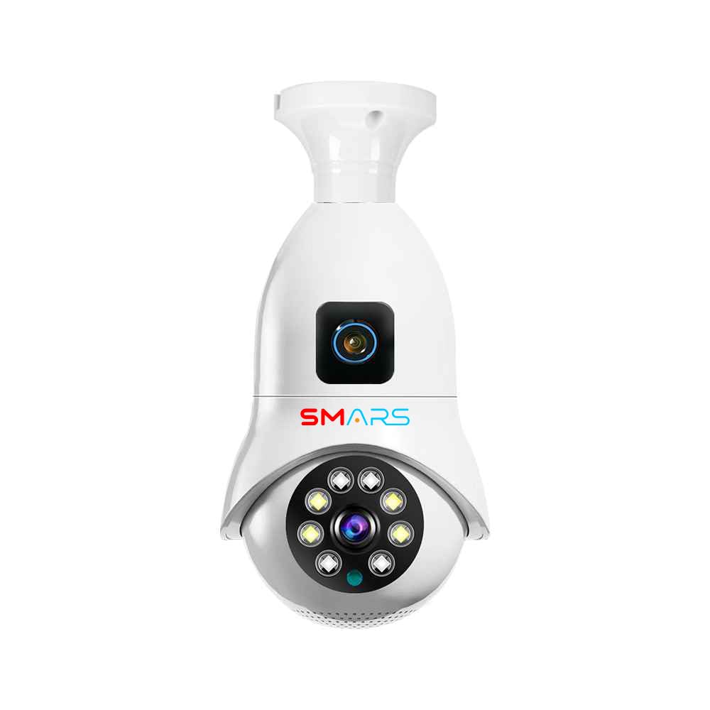 4+4 MP Dual Lens HD WiFi Bulb Holder CCTV Camera with Audio & Video Recording | Color Night Vision | Two Way Audio | Motion Detection | Remote View | 360° View-image-45