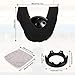 Sinbana Bowling Ball Spinner Stand 2 Styles Optional, 360° Rotation Spinning Cup Ring Holder Cleaner Kit with Towel & Polish Bag/Single Bowling Rotating Display Accessory for Ball Cleaning Polishing