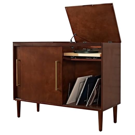 Crosley Everett Media Console for Vinyl Lovers