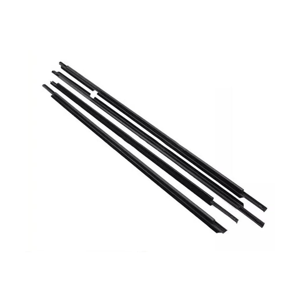 Mltlkppvng Black Car Seal Strip For Peugeot 301 2013 2014 2015 2016 2017 4Pcs Car Outer Windows Rubber Weatherstrip Seal Belt Exterior(Black)