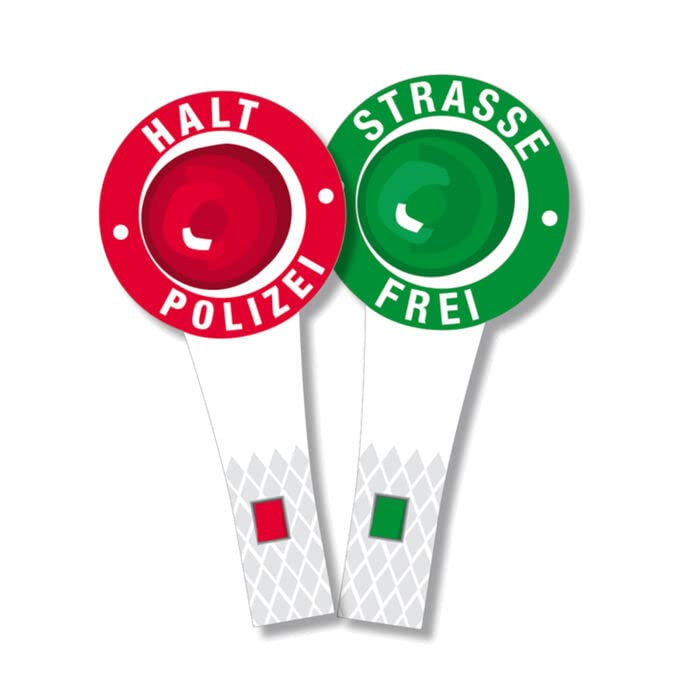 PAINT IT EASY NEU Polizeikelle aus Pappe, 6 Stück