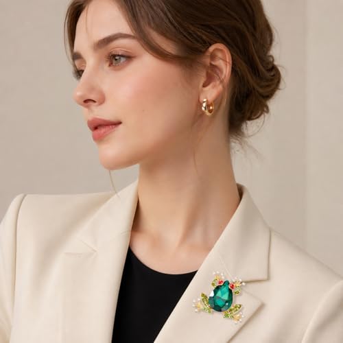 Image of Cute Animal Brooch Pins, Animal Theme Brooches Accessories for Clothes, Birthday Christmas Gift for Women