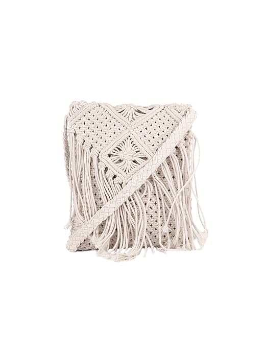 Rising Craft Handmade Macrame Flap Over Sling Bag For Girls And Women (B0D51BKPPK) Amazon Price History, Amazon Price Tracker