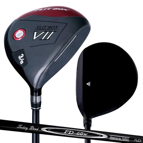 [右打ち用]FLIT BOX7 フェアウェイウッド フリットボックスセブン(標準シャフト:FD-60)単品 3W 5W 7W 9W 価格は1本あたりのお値段です (標準シャフト:FD-60, Rフレックス, 15, 度, 右利き)