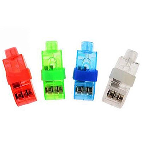 Ultra Paquetes de 8 Luces Super Bright LED Dedo LED luz Intermitente hasta Juguetes Fiesta Favor Suministros Resplandor linternas con Cuatro Colores Partidos delira y Celebraciones