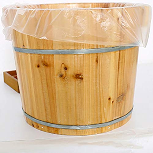 Milisten Disposable Foot Bath Bags 25.75X21.26 Inch Thickened Pe Plastic Foot Soak Liners for Pedicure Spa Salon Home Use Breathable Footcare Protection Bags for Massage and Beauty Treatments - Image 2