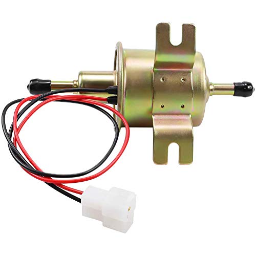 Image of Electric Fuel Pump 12V Universal Low Pressure 12 Volt Transfer Inline Fuel Pump for Lawn Mower Carburetor Gas Diesel Engine 2.5-4psi HEP-02A
