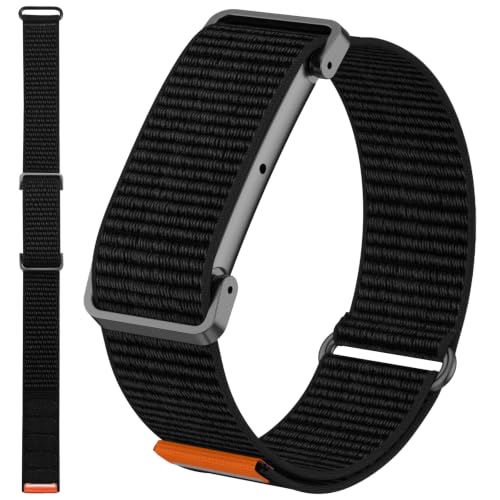 Google Fitbit Air�Ή��i�C�����X�|�[�c�o���h�A���߉\��Fitbit Air�����p�X�g���b�v�A�ʋC���̂���\�t�g�A�N�e�B�u���X�g�o���h�A�j�����p (�u���b�N)