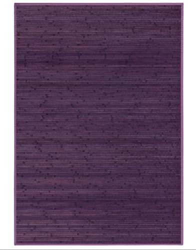 Hogar y Mas *Tara*Alfombra BAMBÚ Natur Lila 140X200