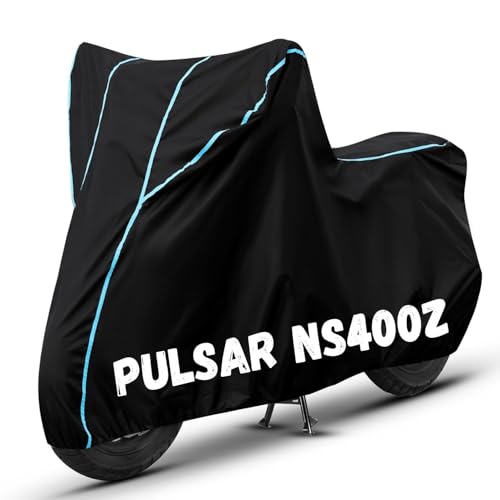 Image of Bike Cover for Pulsar NS400Z 100% Waterproof, Dustproof & Scratch Resistant| Fully Bottom Elastic UV Resistant Heavy Duty Body Cover | All Weather Outdoor Use