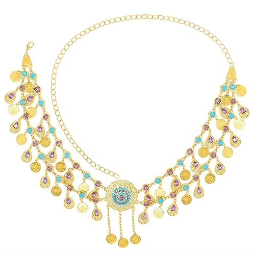 3X Metal Waist Chain Belt for Women, Adjustable Body Jewelry, Fashion Belly Chain, Western Cowgirl Dress Belt, Jeans Waistband2