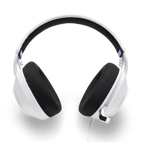Image of PowerA LucidSound LS10P Gen 2 Wired Gaming Headset with 50mm Drivers, Flip-to-Mute Mic, Tempest 3D Audio, Swivel cups, Lightweight & Glasses-Friendly for PS5, PS4 & PC, White
