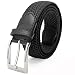 Elastic Braided Belt, Fairwin Enduring Stretch Woven Belt for Men/Women/Junior, Black, M ( for waist 32''-35'')