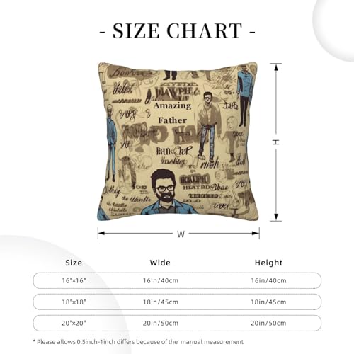 Housse de coussin velours côtelé imprimé Père incroyable pour canapé - 4