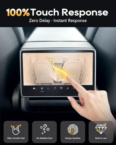 Image of Matte Rear Screen Protector for 2025 2026 Tesla Model Y Juniper TSL Model 3 | Glass 8 inch Tesla Model 3 (Base /Long Range /Premium /Performance),2025 2026 Tesla Model Y Juniper Accessories