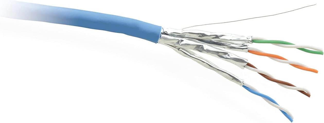 Kramer Electronics BC-UNIKAT/LSHF-100M Network Cable Category 6a U/FTP (STP) Blue - Network Cables (100 m, Cat6a, U/FTP (STP), Blue