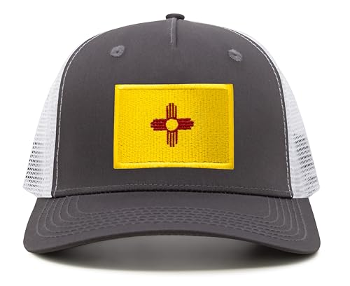 Image of International Tie State Hat for Men and Women, Adjustable Snapback Trucker Baseball Cap with Embroidered Patch