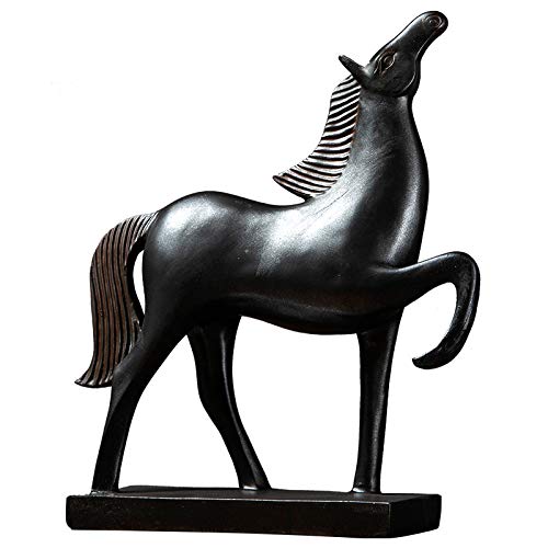 Statue de cheval en résine antique pour la décoration de maison et bureau