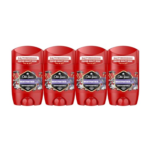 Old Spice Night Panther Desodorante En Barra Para Hombres 4x50ml,...
