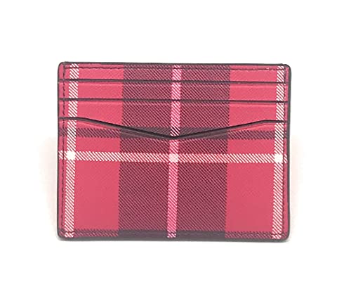 Kate Spade New York Staci Plaid Small Slim Card Holder (Holiday Plaid) #TOP2