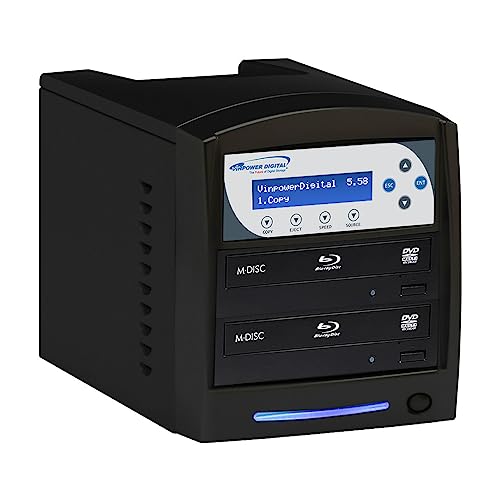 Vinpower Digital SharkBluCP 2 Target Blu-ray BDXL DVD CD Disc Duplicator with USB 3.0 + 2 TB Hard Drive + Add CopyProtection