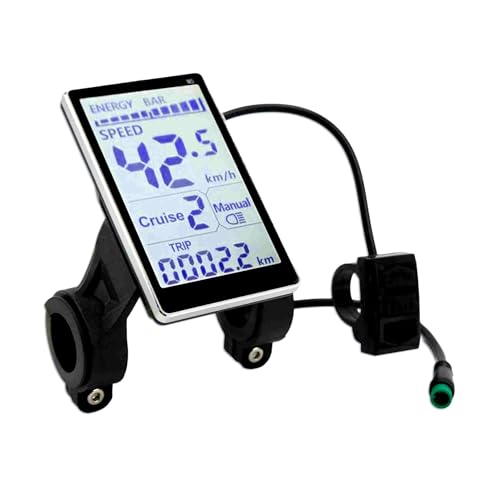 Electric Bike LCD Display, 5 Pin 24V 36V 48V 60V
