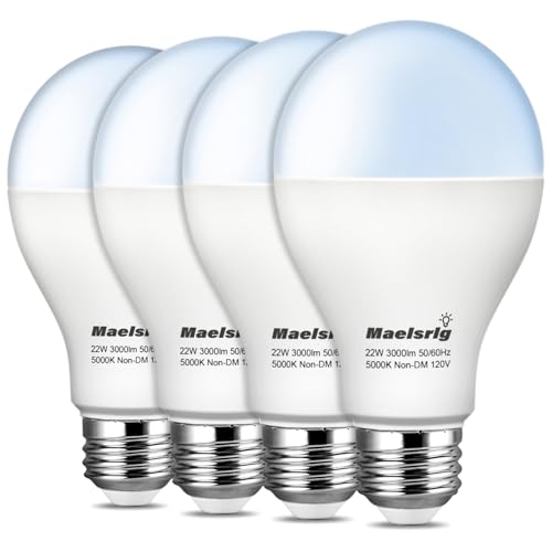 Maelsrlg 200 Watt LED Bulb Equivalent, A21 22W 3000...