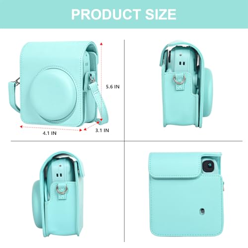 Funda cámara Fujifilm Instax Mini 13 verde con álbum miniatura 3