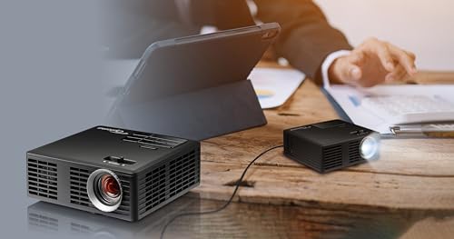 Image of Optoma ML750i Mini Portable Business LED Projector - WXGA 1280 x 800, 450 /700 Lumens, Under 1lb., Project via HDMI, USB-A, or MicroSD, Screen Mirror Wirelessly with Mobile Devices