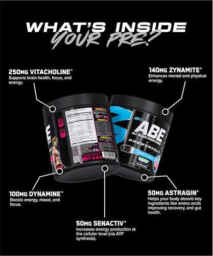Image of All Black Everything Pre-Workout Powder | Preworkout Energy Drink Mix | 350mg Caffeine | Beta Alanine & Citrulline | Energy Supplement for Men & Women | Tang Orange | 30 Servings