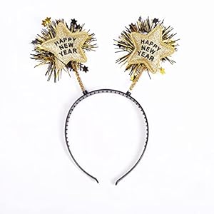 Happy New Year Headband Tiara 2025 New Year Eve Hair Hoop Headdress Hair Accessories Holiday Party Supplies Favors