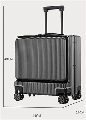 Luggage Travel Gear Carry On Luggage Front Opening Combination Lock Boarding Suitcase Checked Luggage(A)2