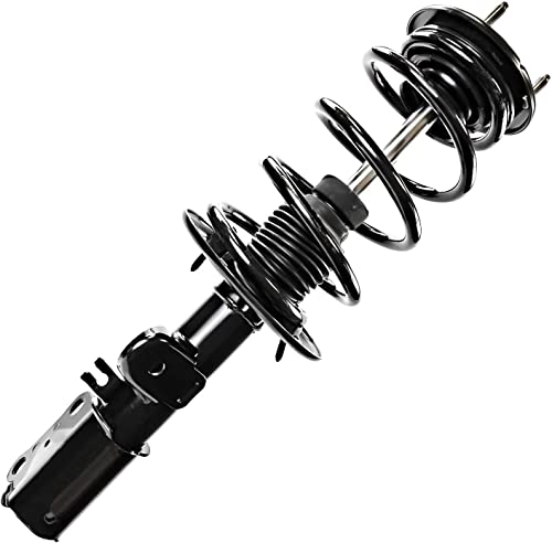 Image of Detroit Axle - Front Struts with Coil Spring + Rear Shock Absorbers Replacement for 2013-2019 Ford Flex Lincoln MKT - 4pc Set