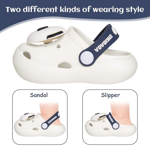 Image of Toddler Little Kids Clogs Slippers Sandals, Non-Slip Girls Boys Clogs Slide Lightweight Garden Shoes Slip-on Beach Pool Shower Slippers