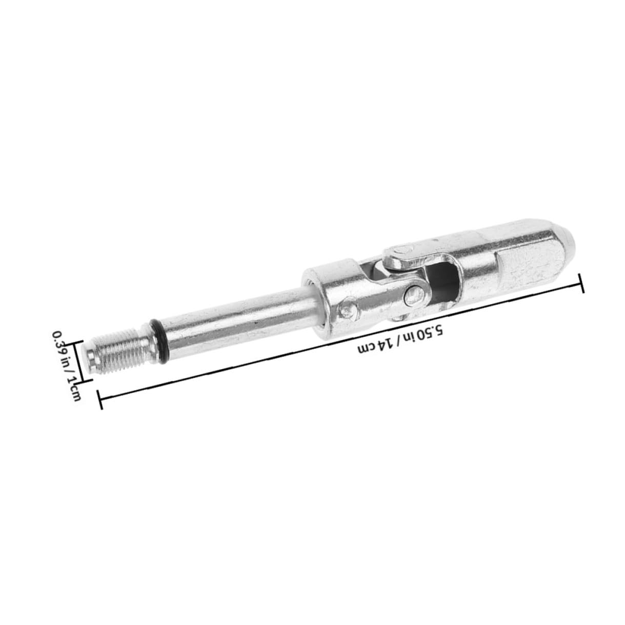 SHINEOFI Accessoires pour Cric Hydraulique Horizontal 2pcs Flexible Design Axe Cardan en Acier Contrôle la Chute et Réglage D'angle