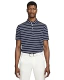 Nike Dri-FIT Player Men's Striped Golf Polo (as1, Alpha, x_l, Regular, Regular, Obsidian/Brushed Sil